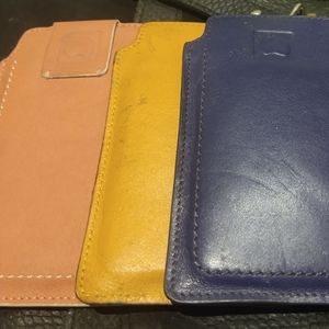 Delsey branded genuine leather iphone cases.